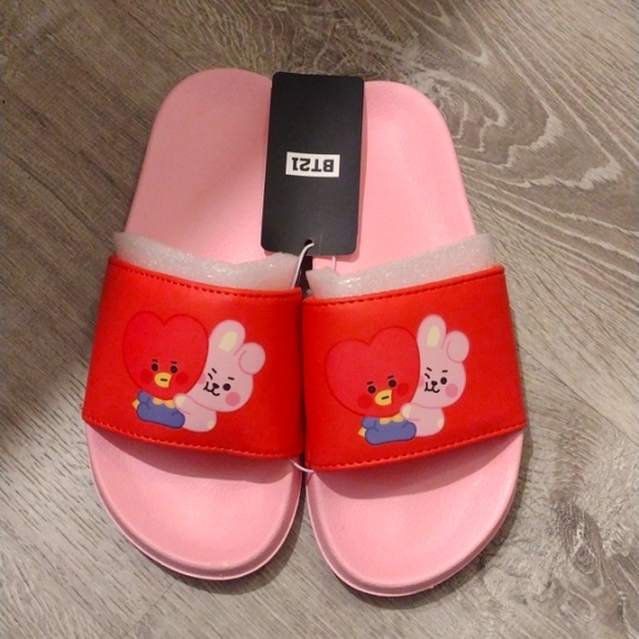 bt21 Shoes - BT21 bts slippers (Tae,Kook)